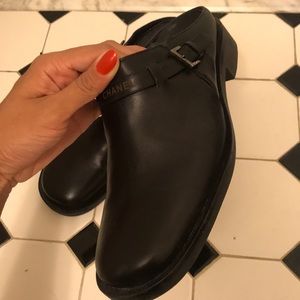 Chanel slip on slides mules